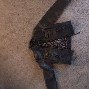 Brown Pleather Jacket